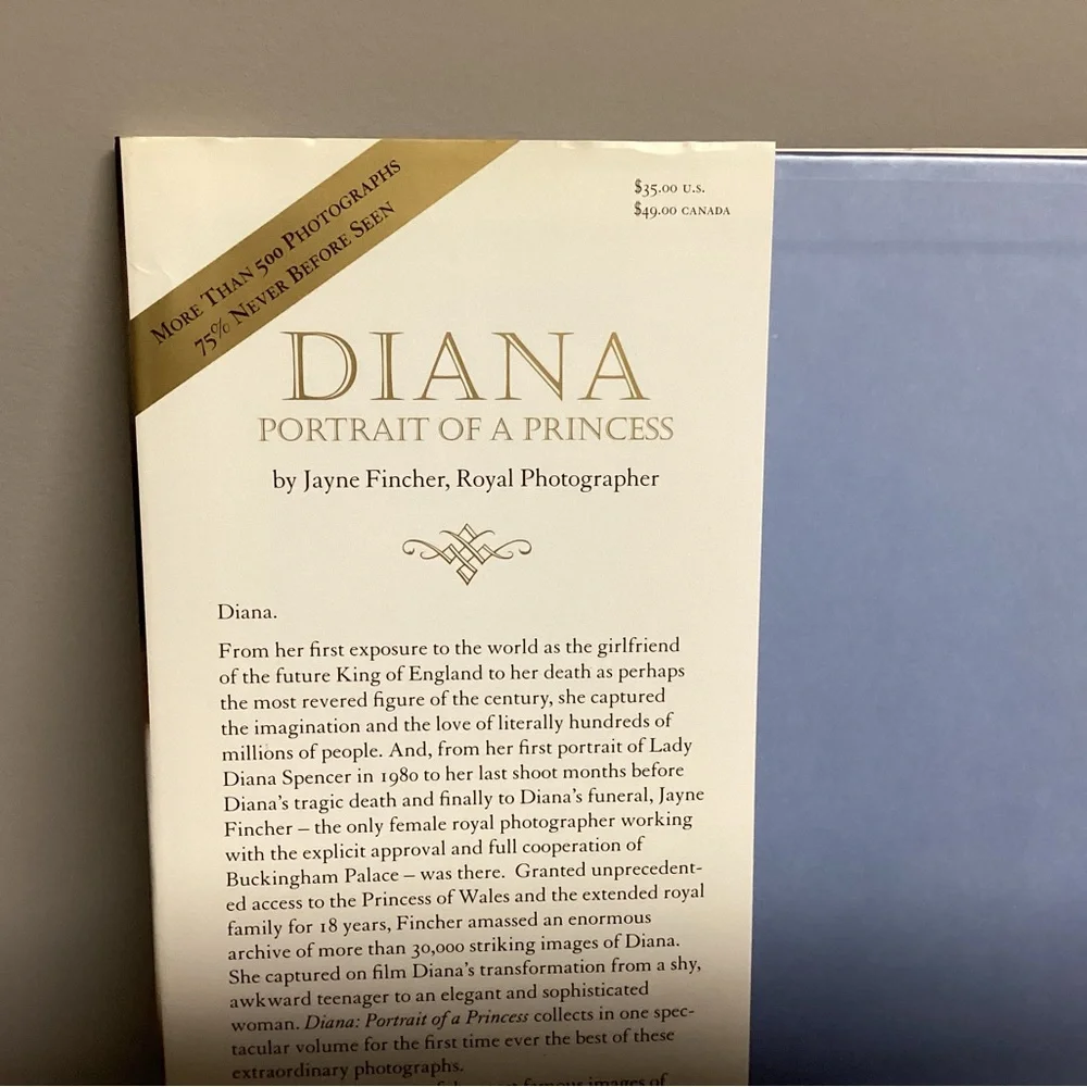 🟣 Diana - Portrait Of A Princess by Jayne Fincher, Royal Photographer - Awesome - Picture 5 of 16